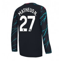 Manchester City Matheus Nunes #27 Tredjeställ 2023-24 Långärmad